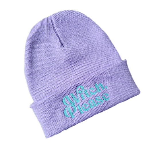 Beanie "Witch, Please" (Lavender)