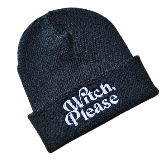 Beanie "Witch, Please" (Schwarz)