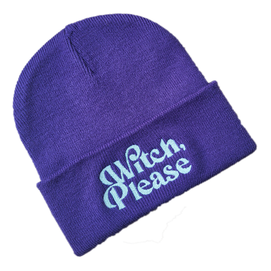 Beanie "Witch, Please" (Lila)