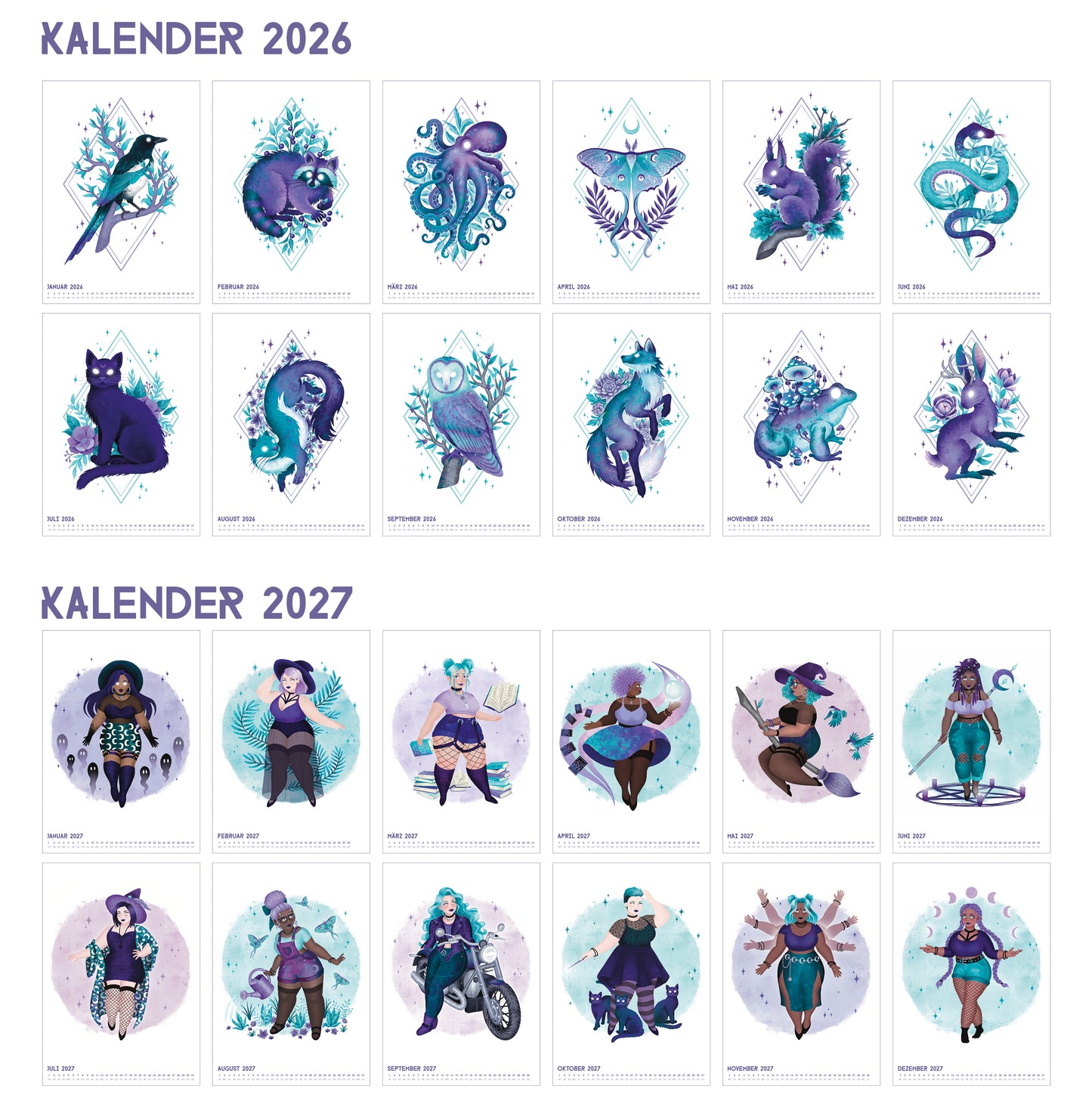 Kalender "Witchcraft" 2026/2027
